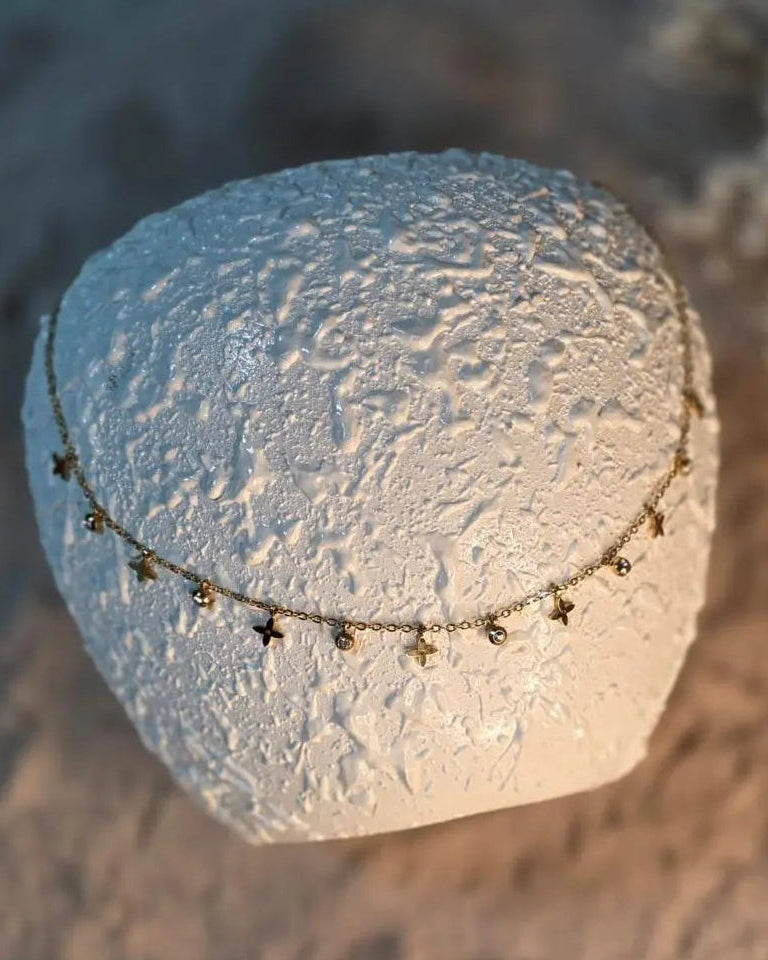 Minimal Charm Necklace With Stone