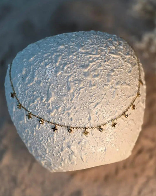 Minimal Charm Necklace With Stone