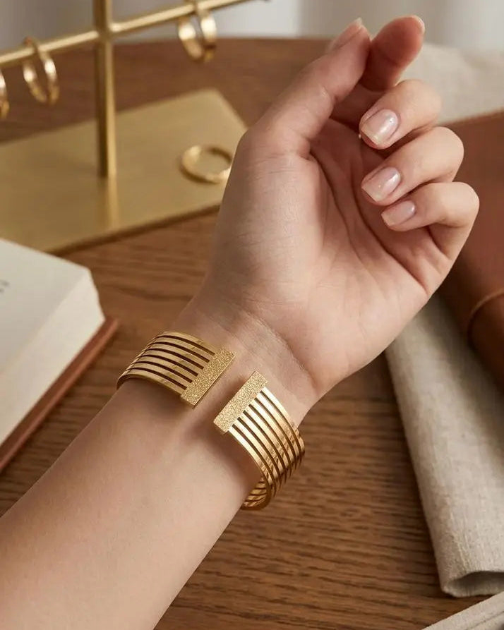 Minimal Open Type Bangle